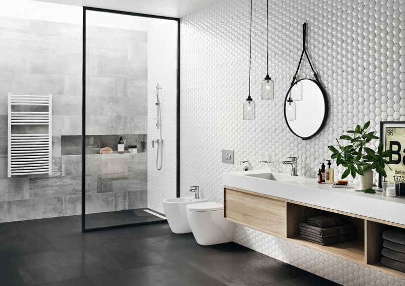 Skandynawski styl nowoczesnej łazienki